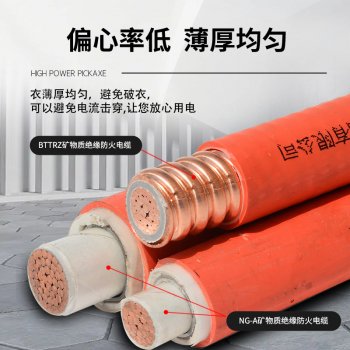 耐高溫柔性純銅芯電纜